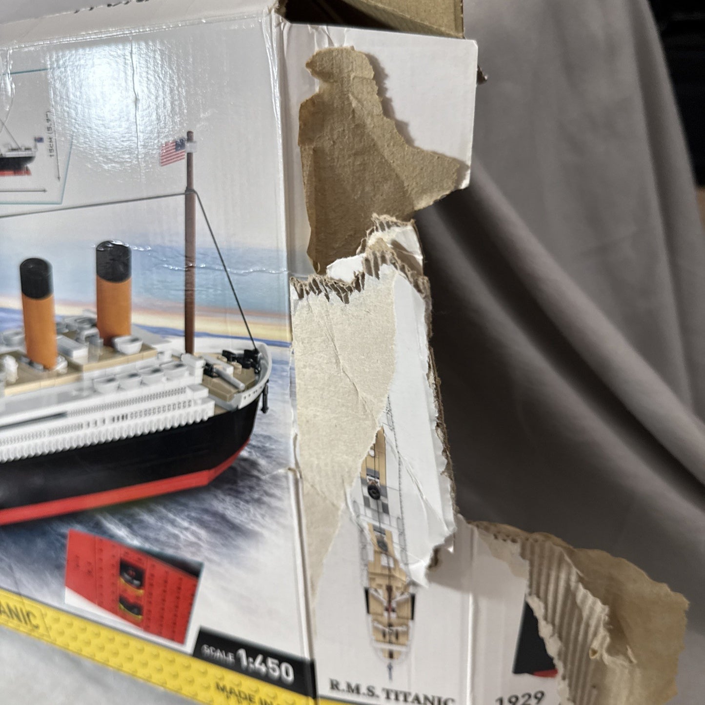 COBI Historical Collection RMS Titanic 1929 Building Block Set Incomplete