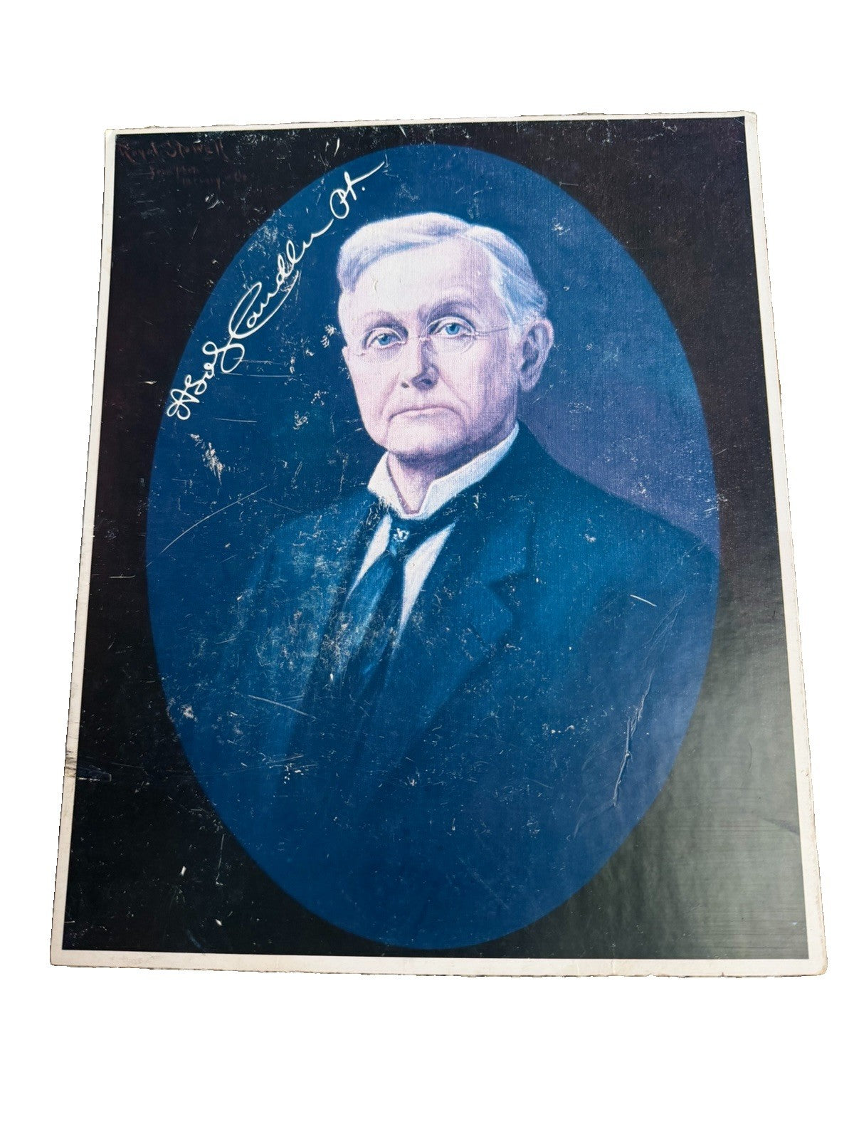 Vintage Coca Cola Founders Pemberton Asa Candler Oval Portrait Prints Set 2