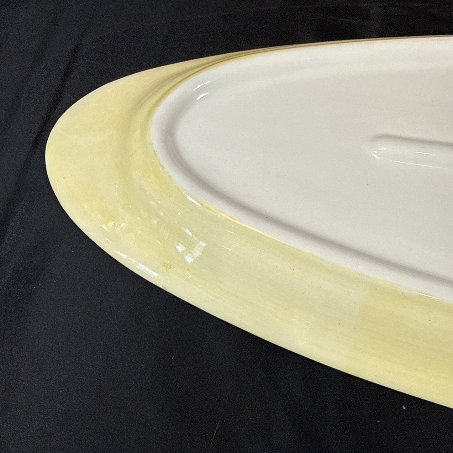 Laurie Gates Oval Ceramic Large Serving Platter 23 1/2" x 8 1/2" Tulips