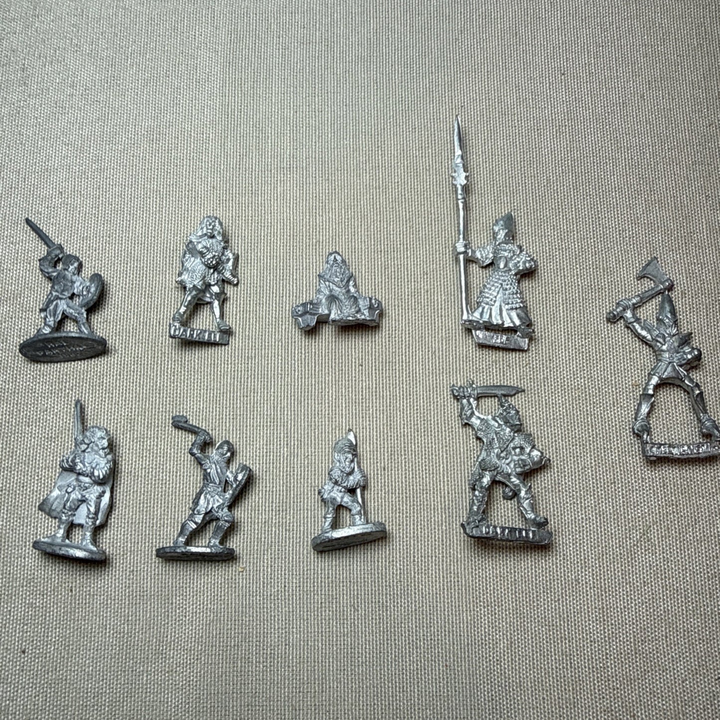 Lot Of 9 Vintage Ral Partha Pewter Miniature 1982-1987 Citadel Warhammer Elves