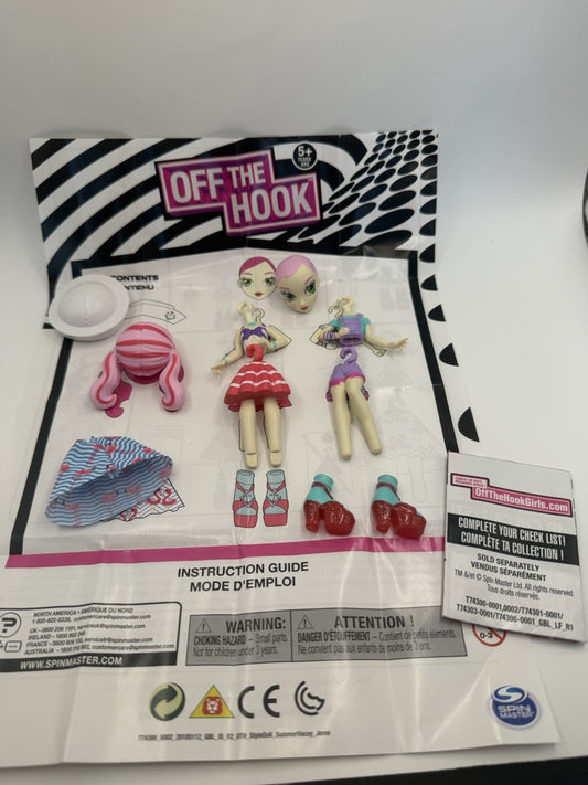 Spin Master Off The Hook Jenni Summer Vacay Doll Interchangeable Fashion Toy Set