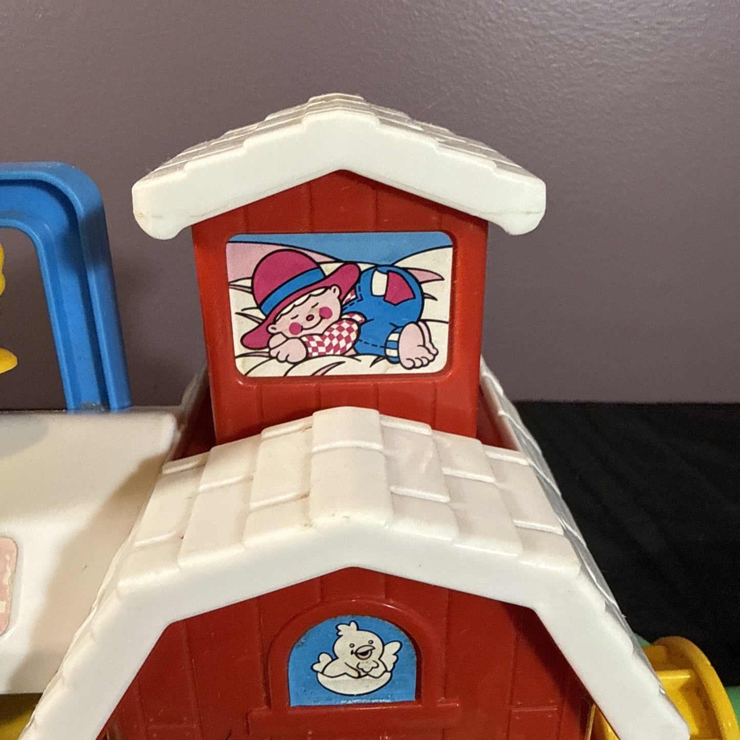 Vintage Playskool Activity Farm 1989 Pop Up Toy Take Along WORKS
