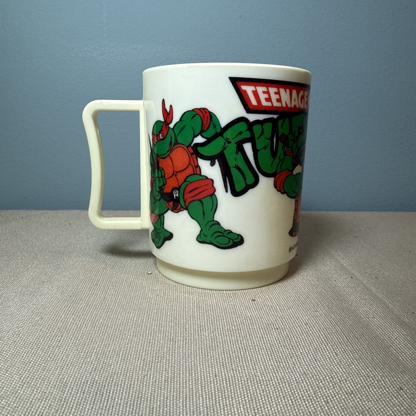 Teenage Mutant Ninja Turtles Peter Pan Plastic Cup 1989 Mirage Studios USA