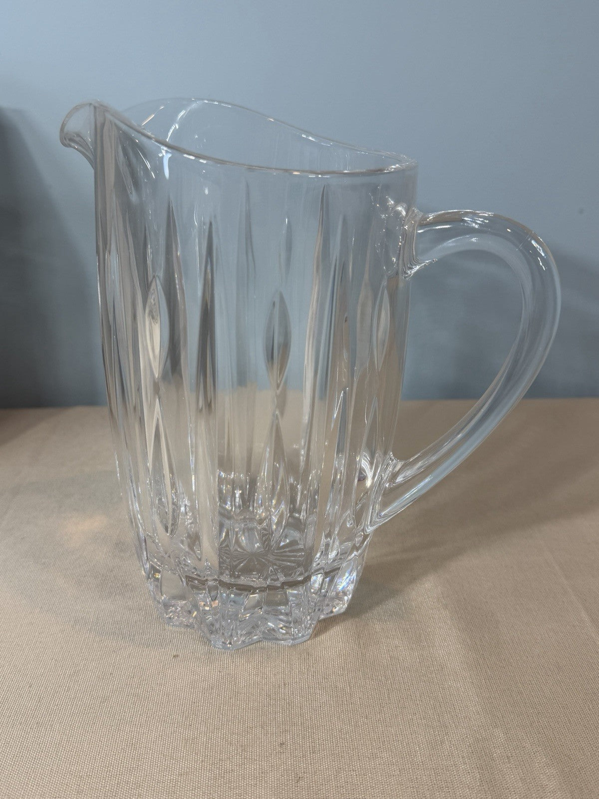 Royal Gallery of Crystal Heavy Cut Glass Beverage Pitcher 8 Inch original Box