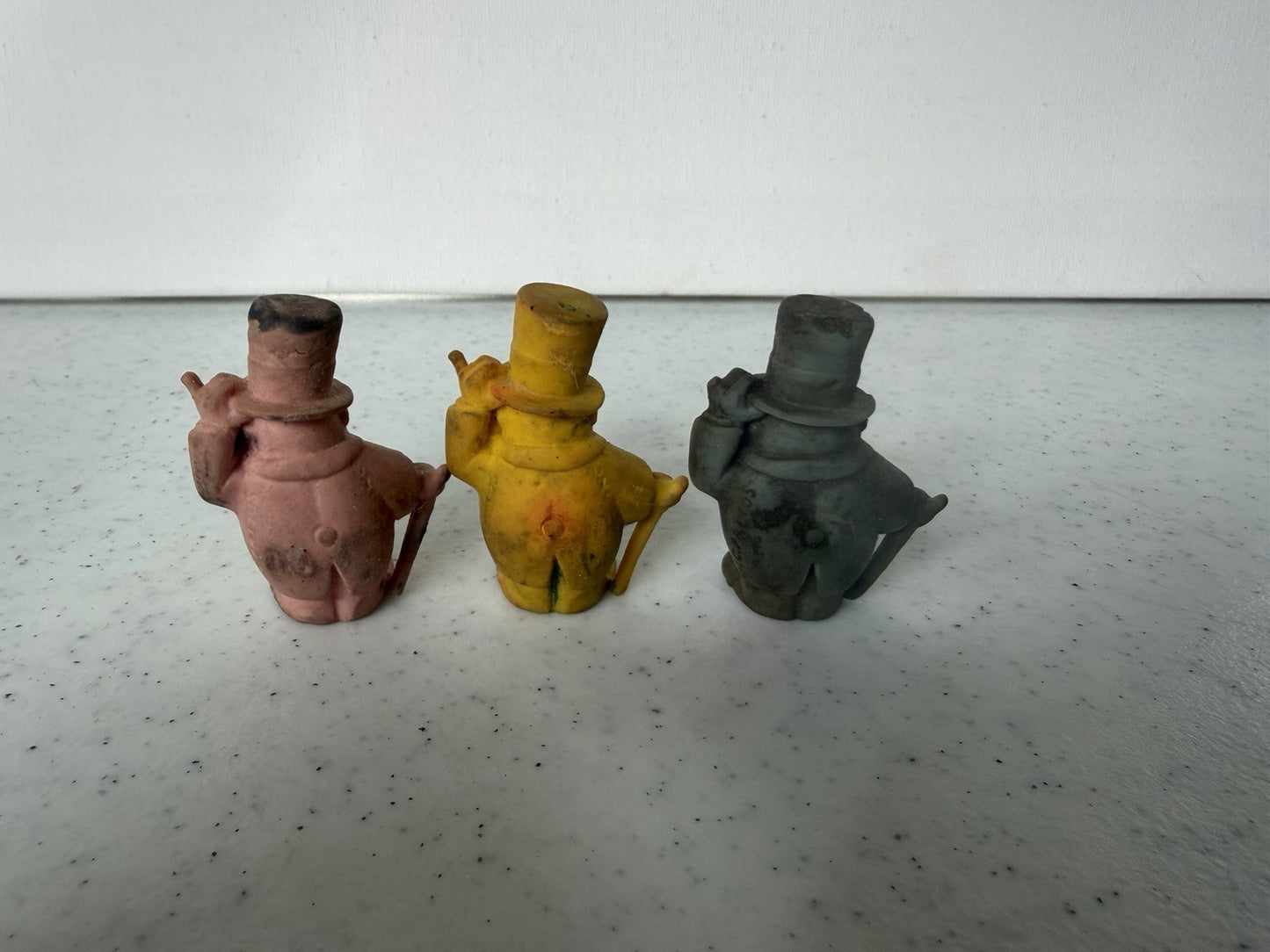 Vintage 1970s-90s Novelty Eraser Lot: W.C. Fritos, Monkeys, Jets & More