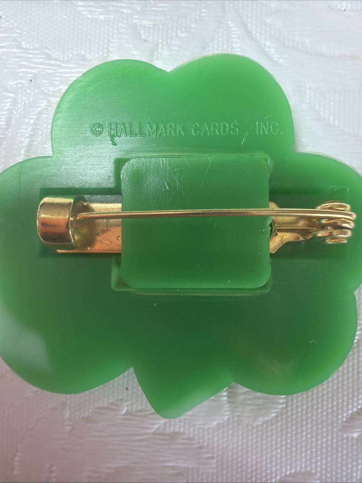 Vtg Lucky Irish Pin Brooch Shamrock Leprechaun Ireland Horseshoe Pearl Clover