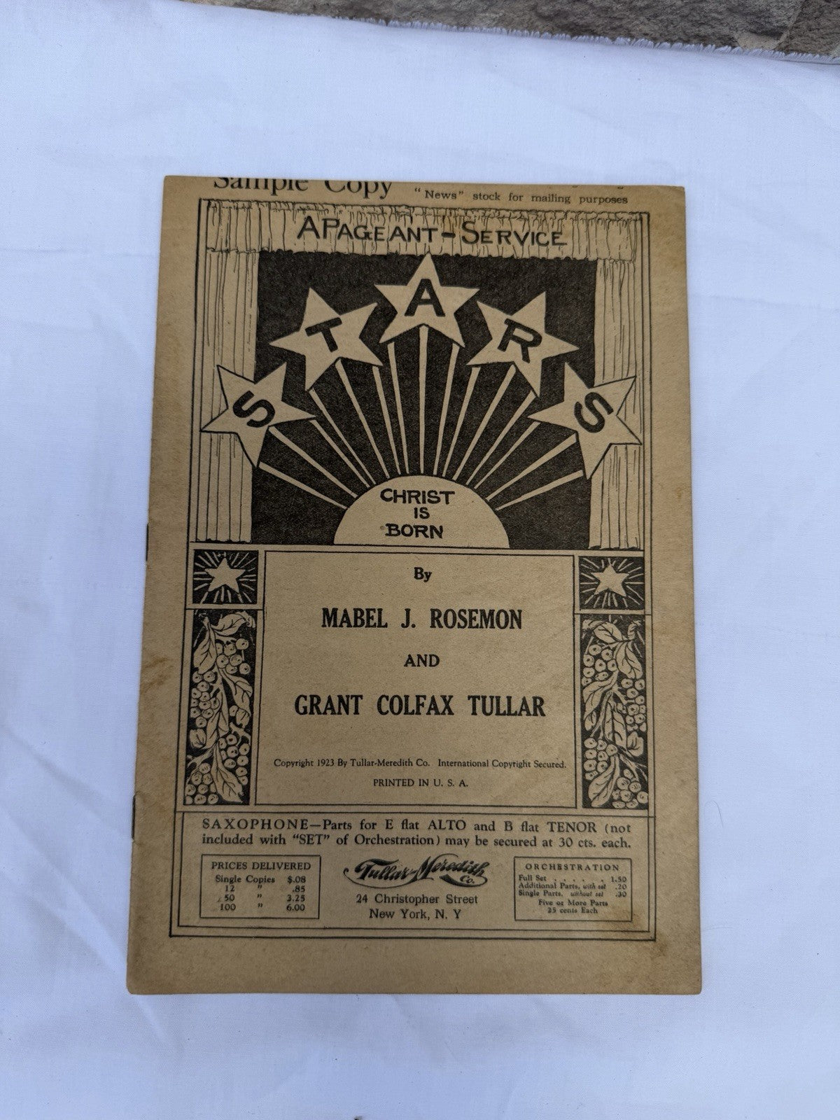 Vintage 1920s 1930s Christmas Pageant Play Cantata Sheet Music Lot Rare