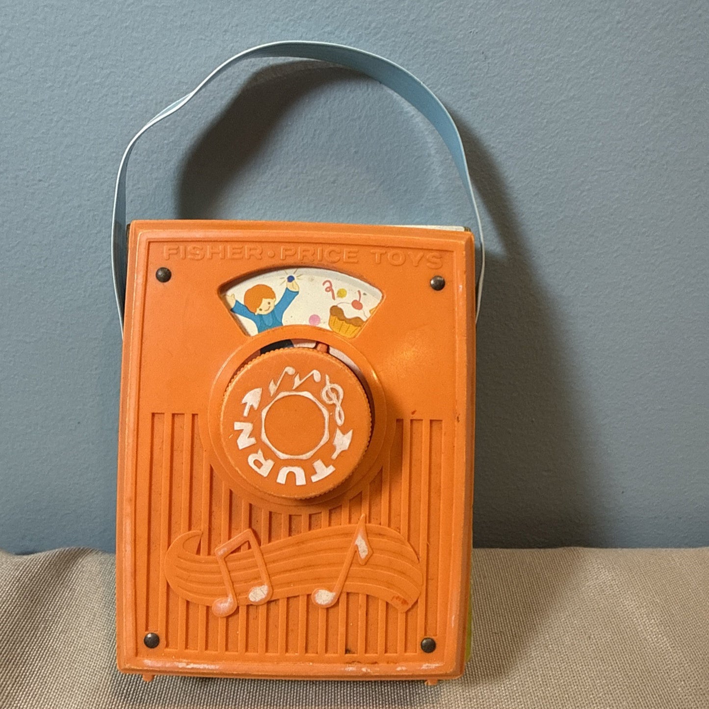 Vintage Lot of 2 Fisher Price Jack and Jill Music Box Radio & Pocket Radio WORKS