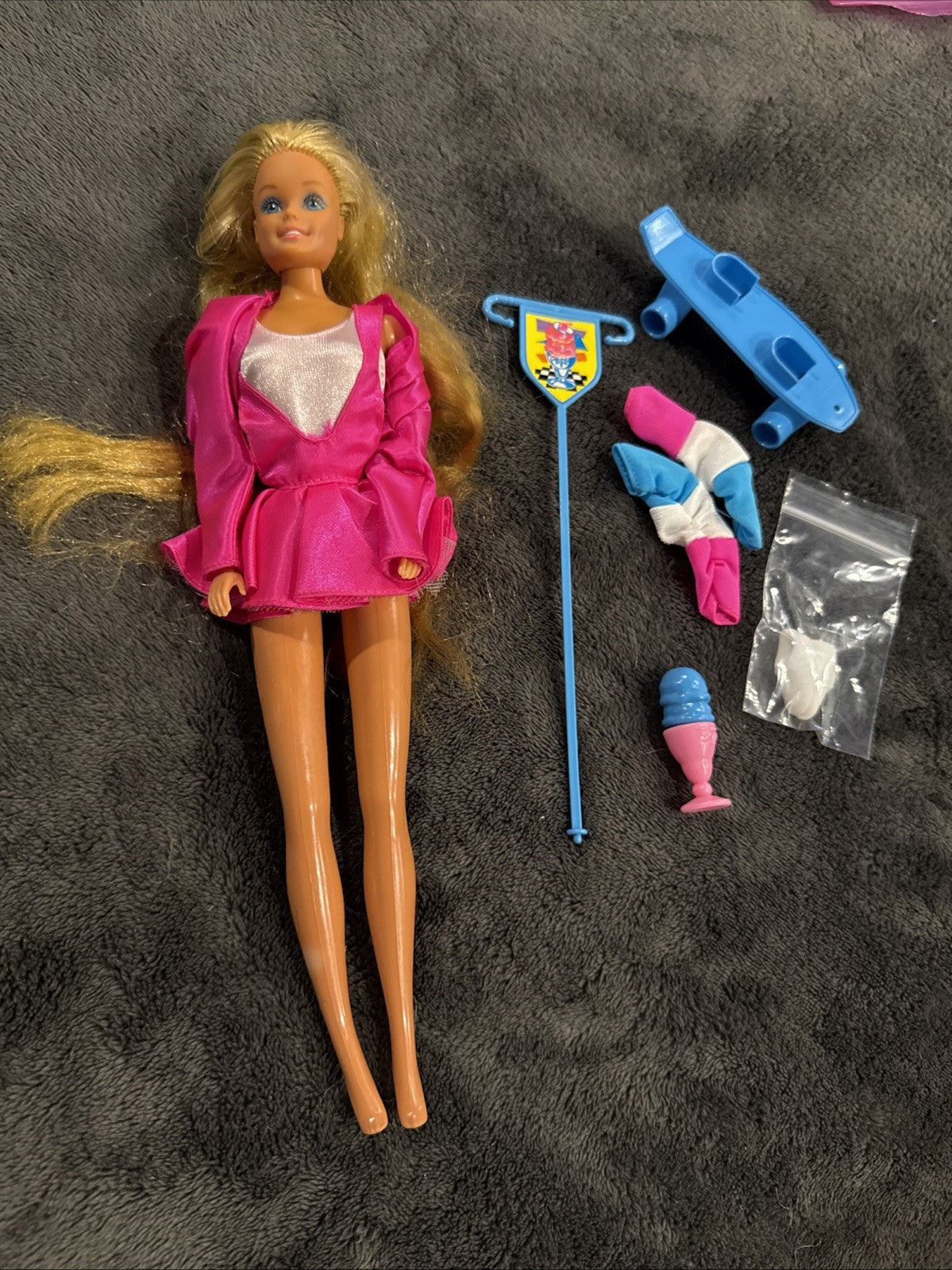 Vintage 1988 Mattel Cool Times Barbie Doll Scooter Fashion Accessories 1980s Toy