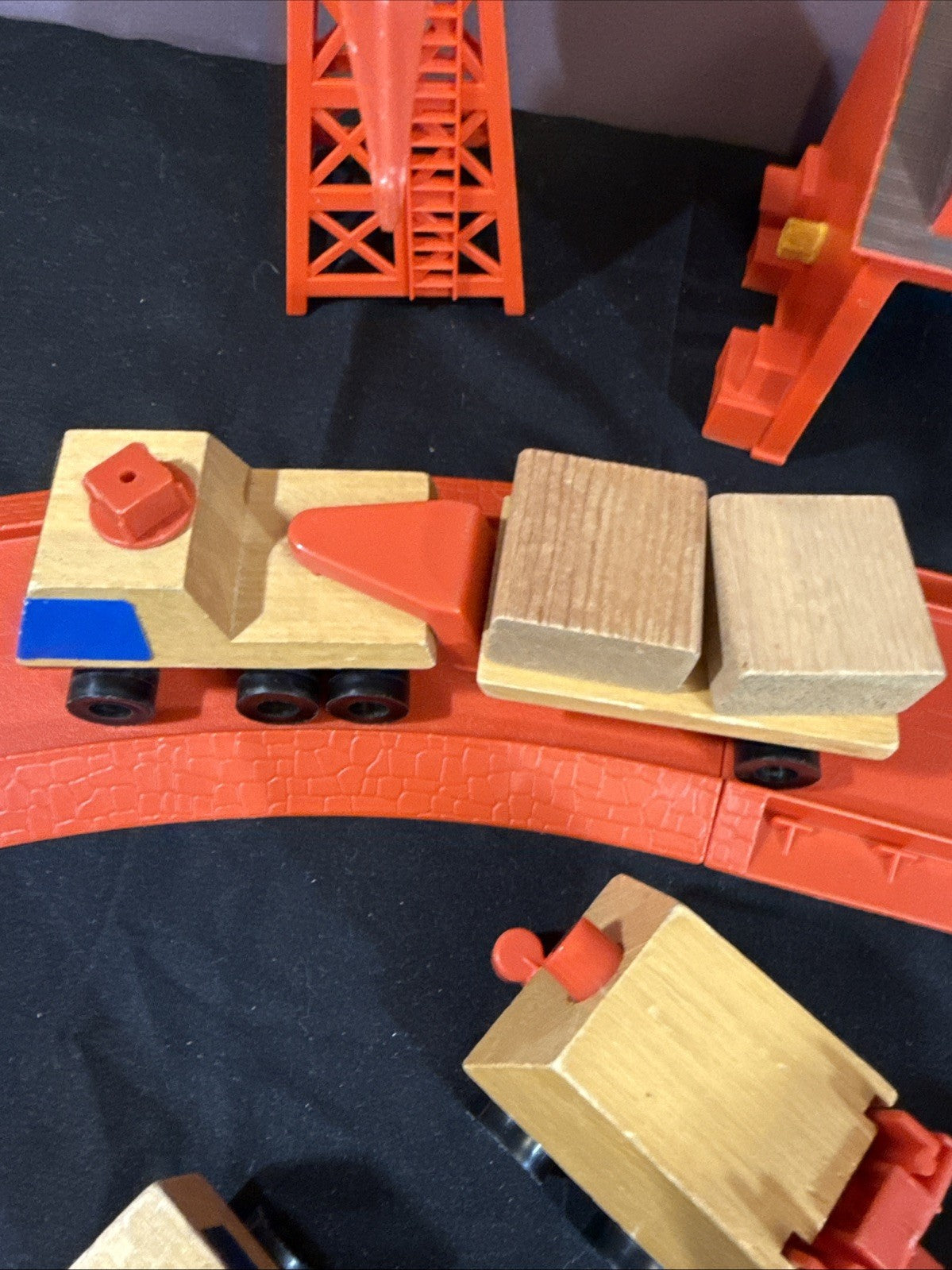 1973 Mattel Preschool Construction Yard Playset Warehouse Track Cars