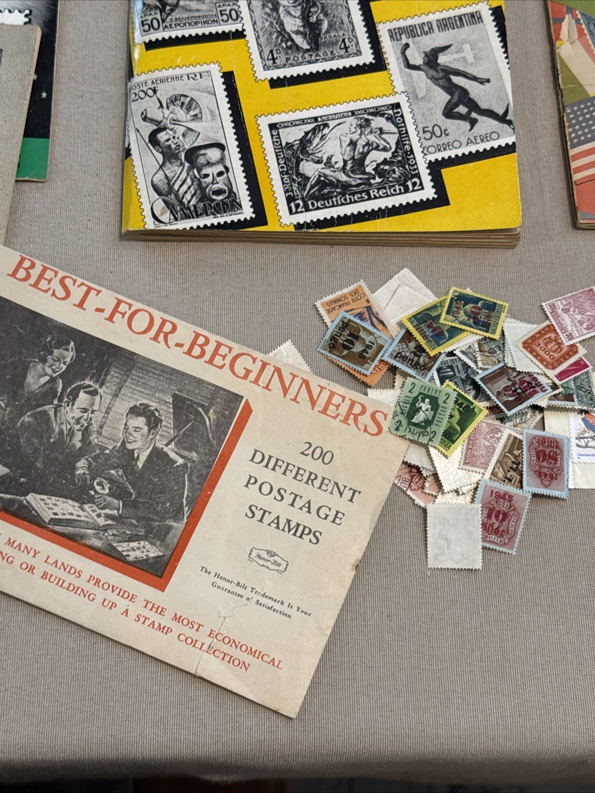 Vintage Stamp Collecting Lot Albums Harris Books American Worldwide Philately