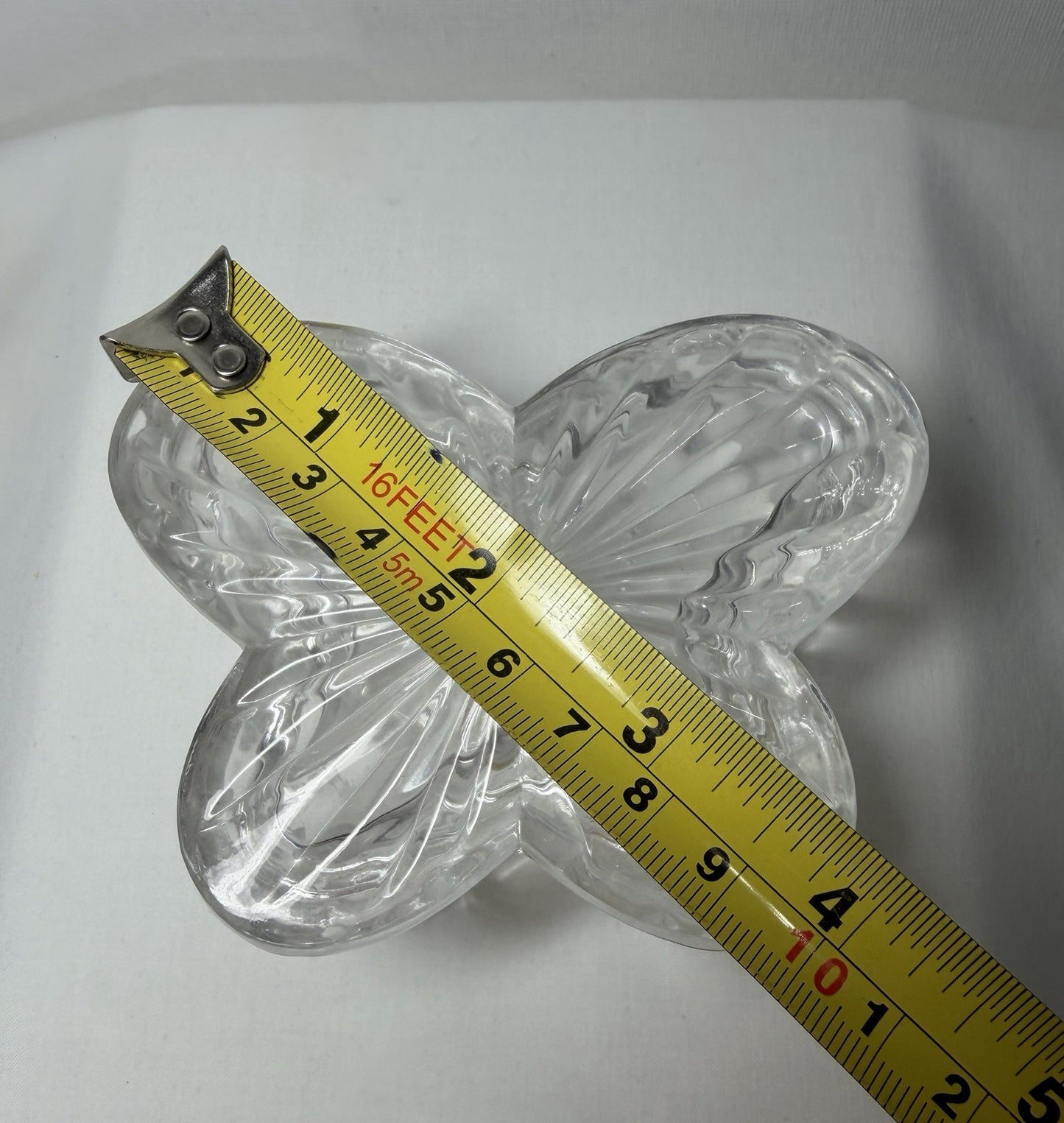 Colony Lead Crystal Butterfly Trinket Box 24% Crystal 4"