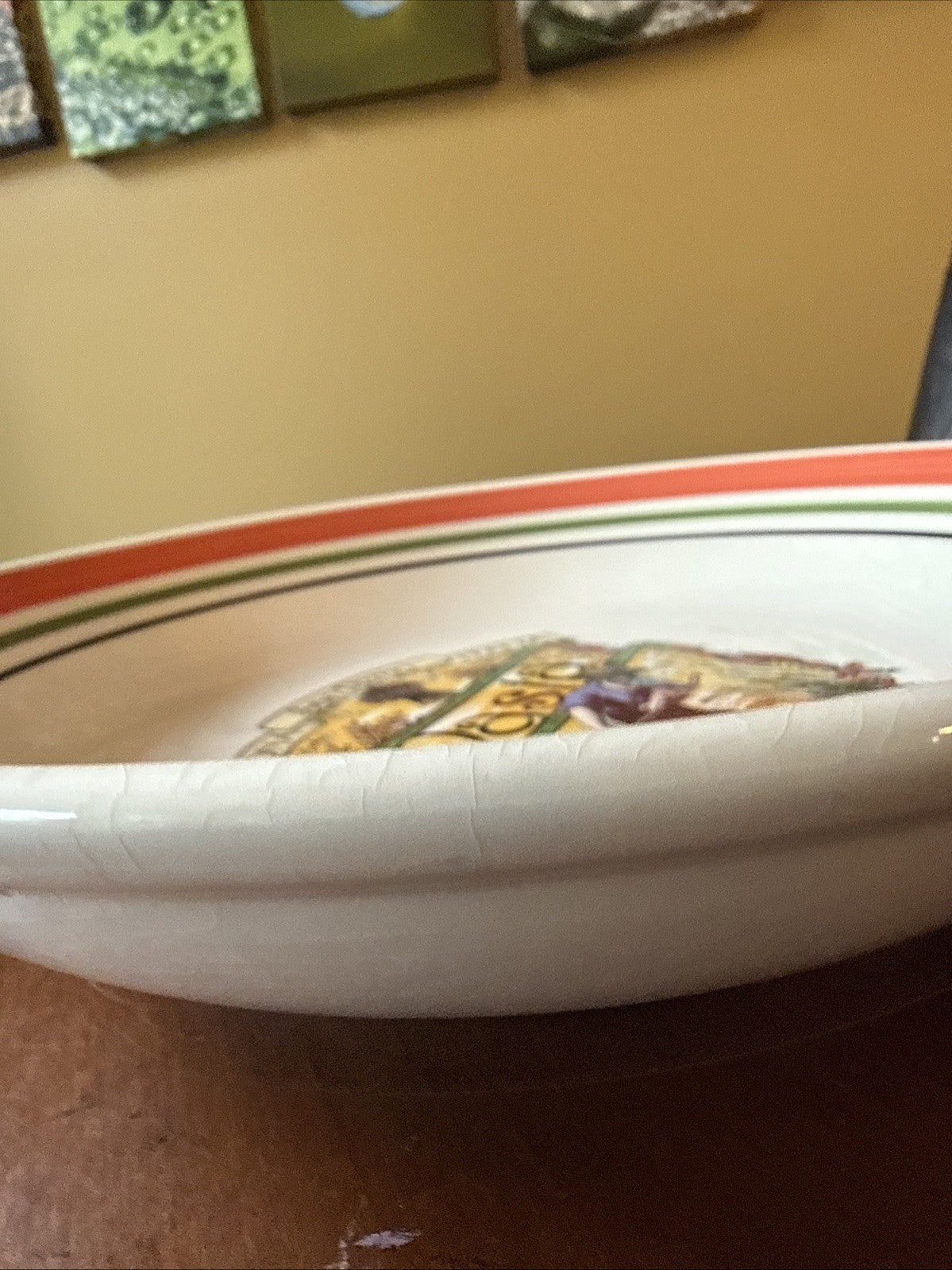 Vintage Buona San Remo Italia Pasta Serving Bowl Made In Italy Himark
