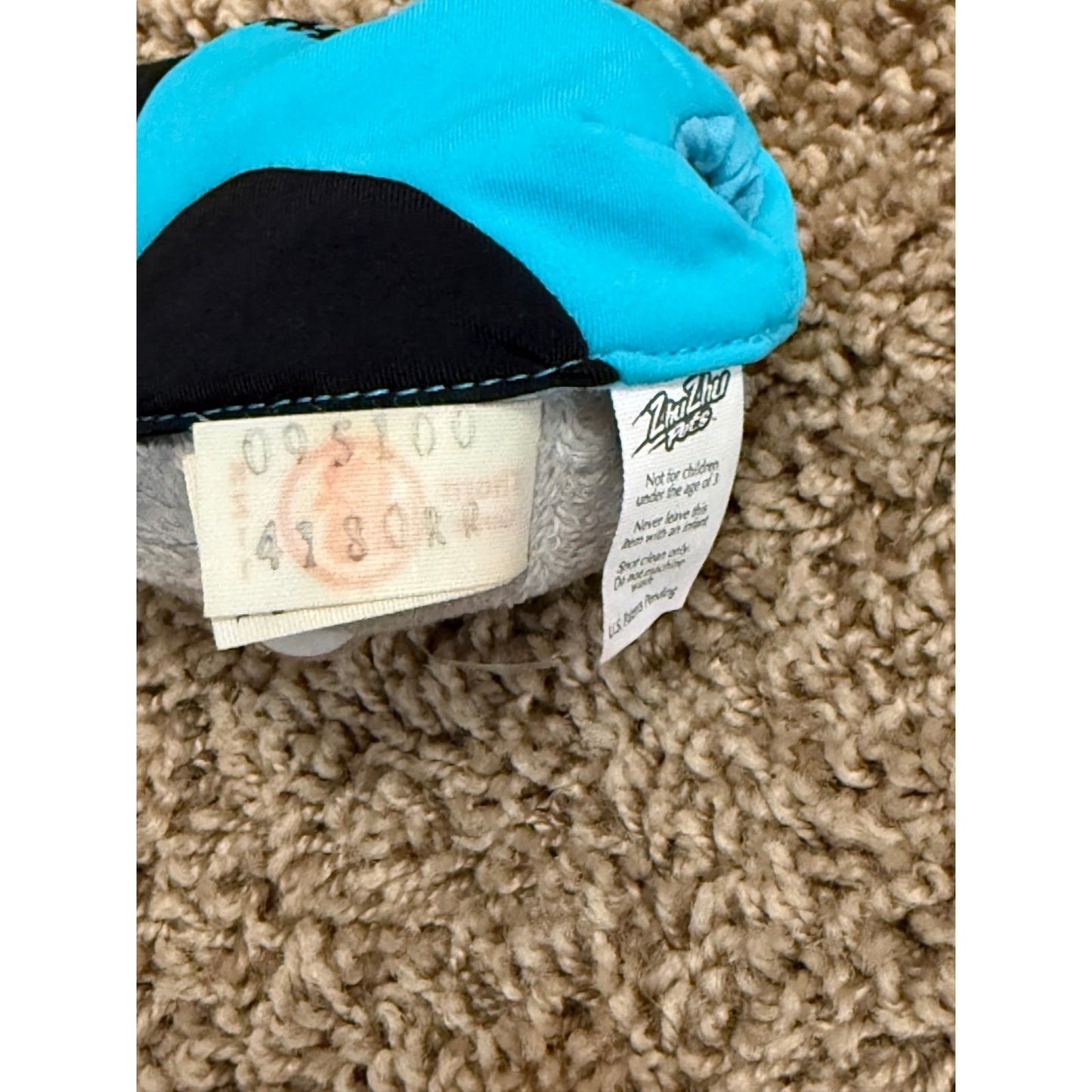 Zhu Zhu Pets Lot of 2 Plush Hamsters With Blue Jackets, Cute Pair, Preowned