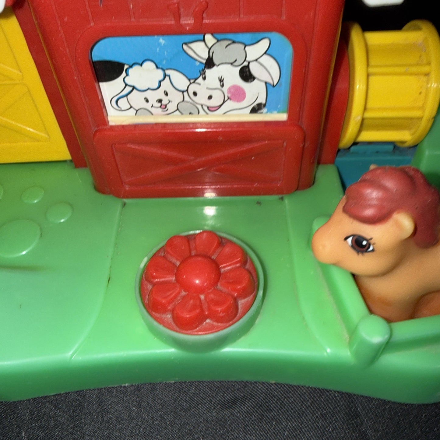 Vintage Playskool Activity Farm 1989 Pop Up Toy Take Along WORKS