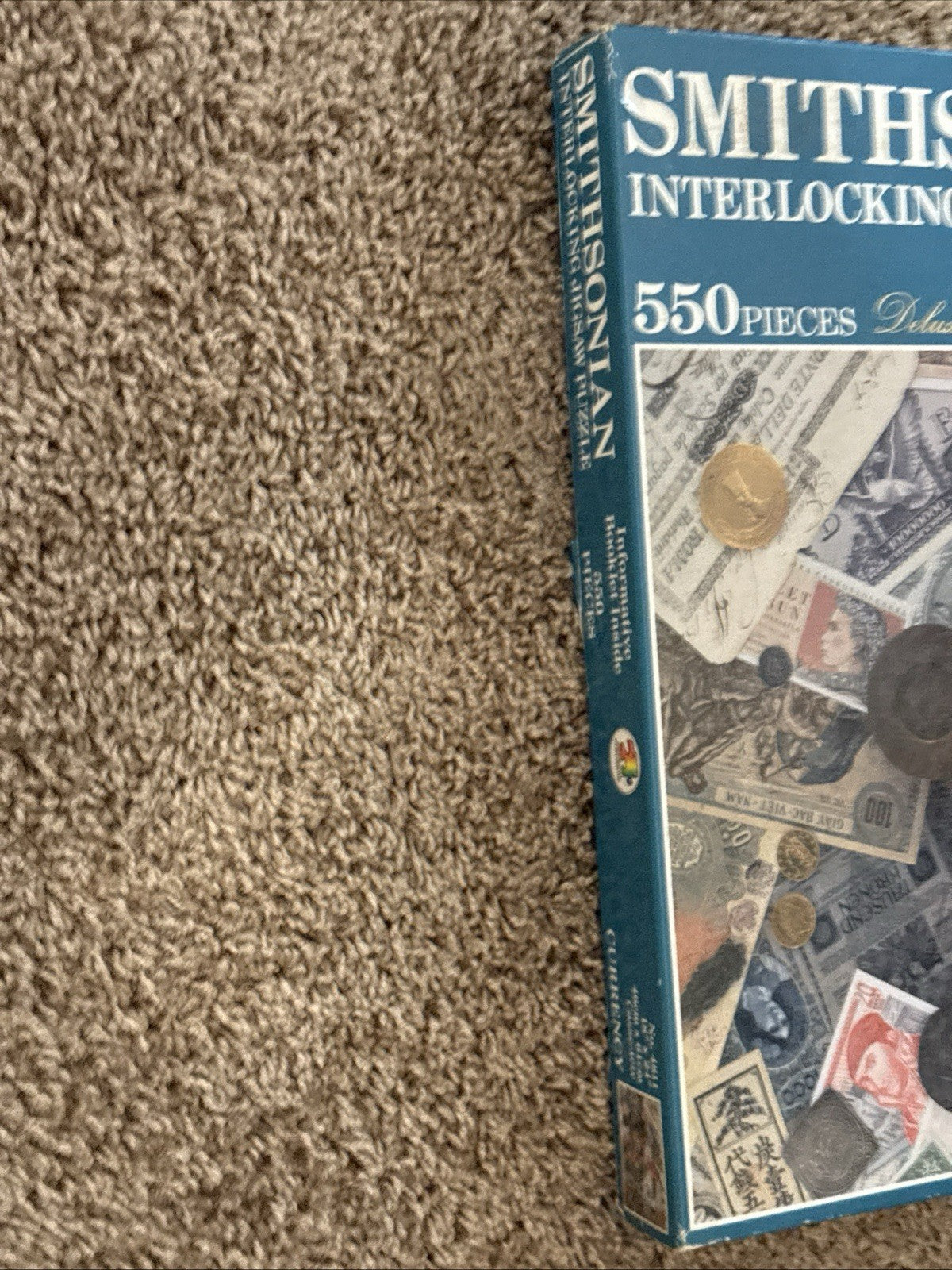 Smithsonian Vintage 550 Piece Currency Jigsaw Puzzle No 4811 Money With Booklet