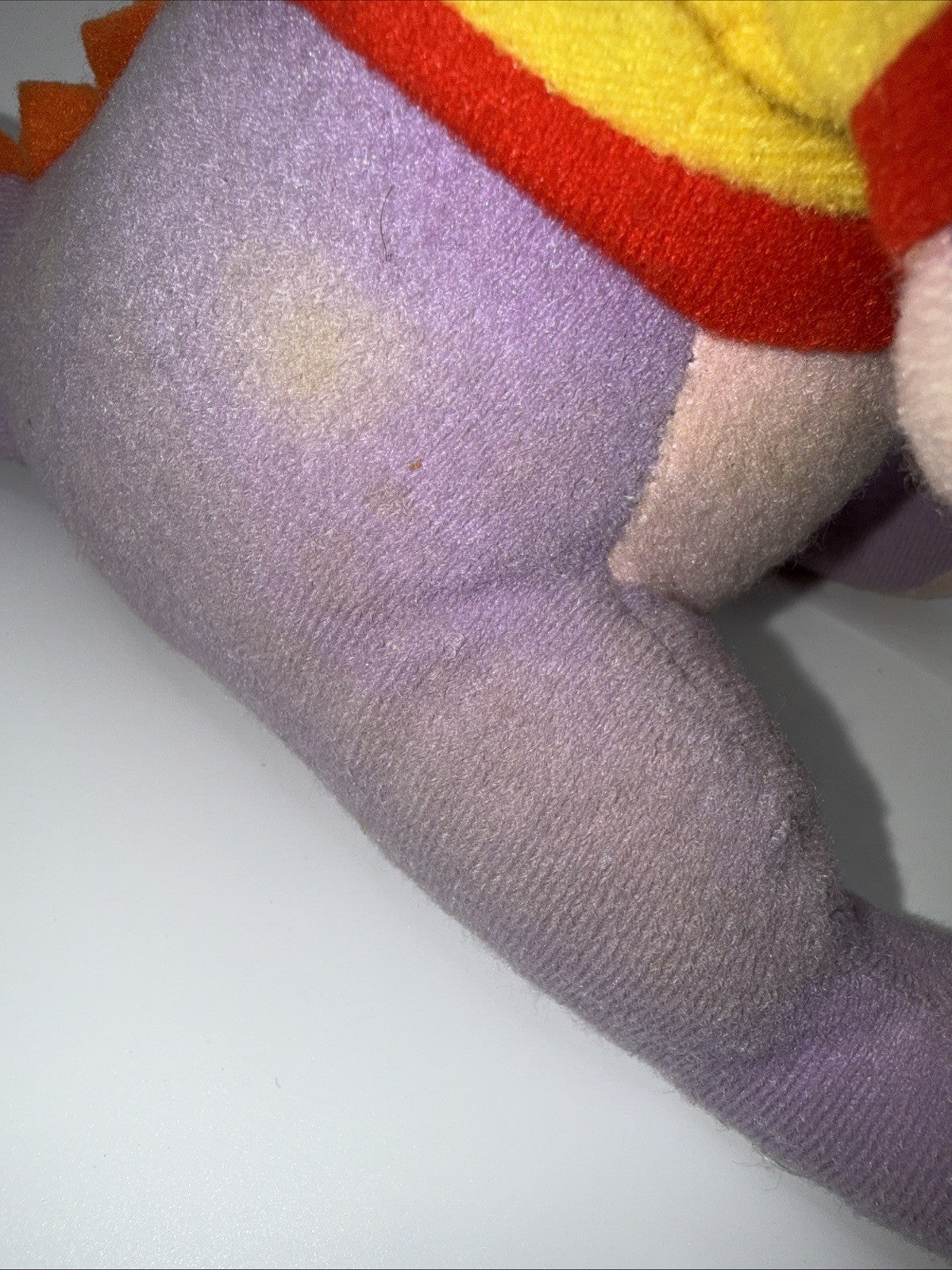 Vintage 1982 Walt Disney Figment Purple Dragon Plush 11" Well Loved