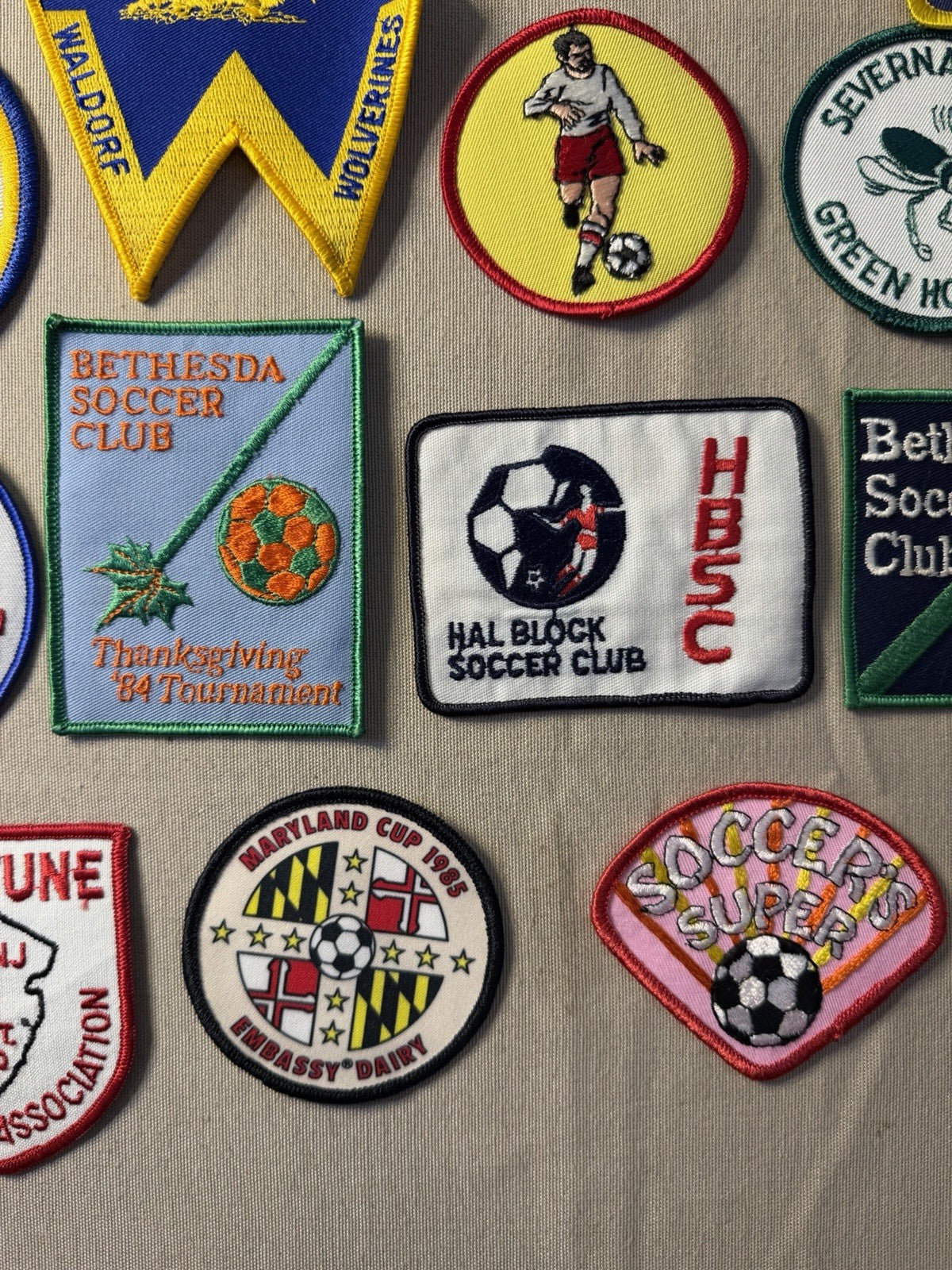 Vintage Soccer Patches Collection Youth Club Tournaments Maryland Virginia NJ