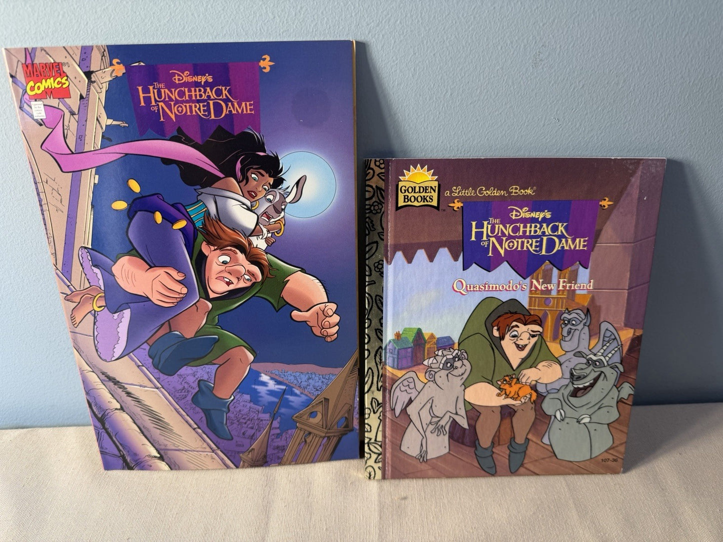 Vintage Disney Hunchback Notre Dame Comics Burger King Figures Toy Collection