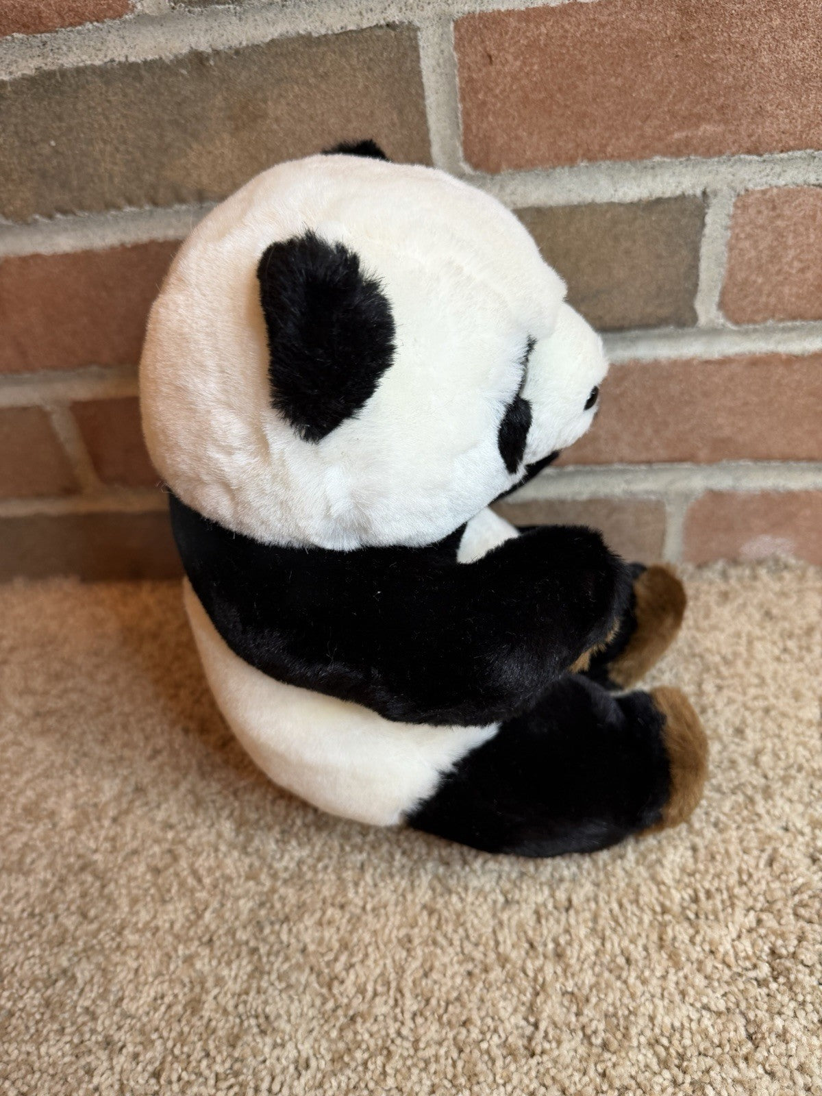 Vintage Westcliff Collection Panda Bear Plush Stuffed Animal 10" Black White