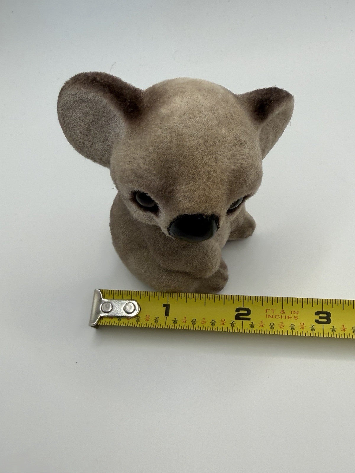 Vintage Josef Originals Japan Flocked Koala Bear Figurine & Squeeze-clip Koala