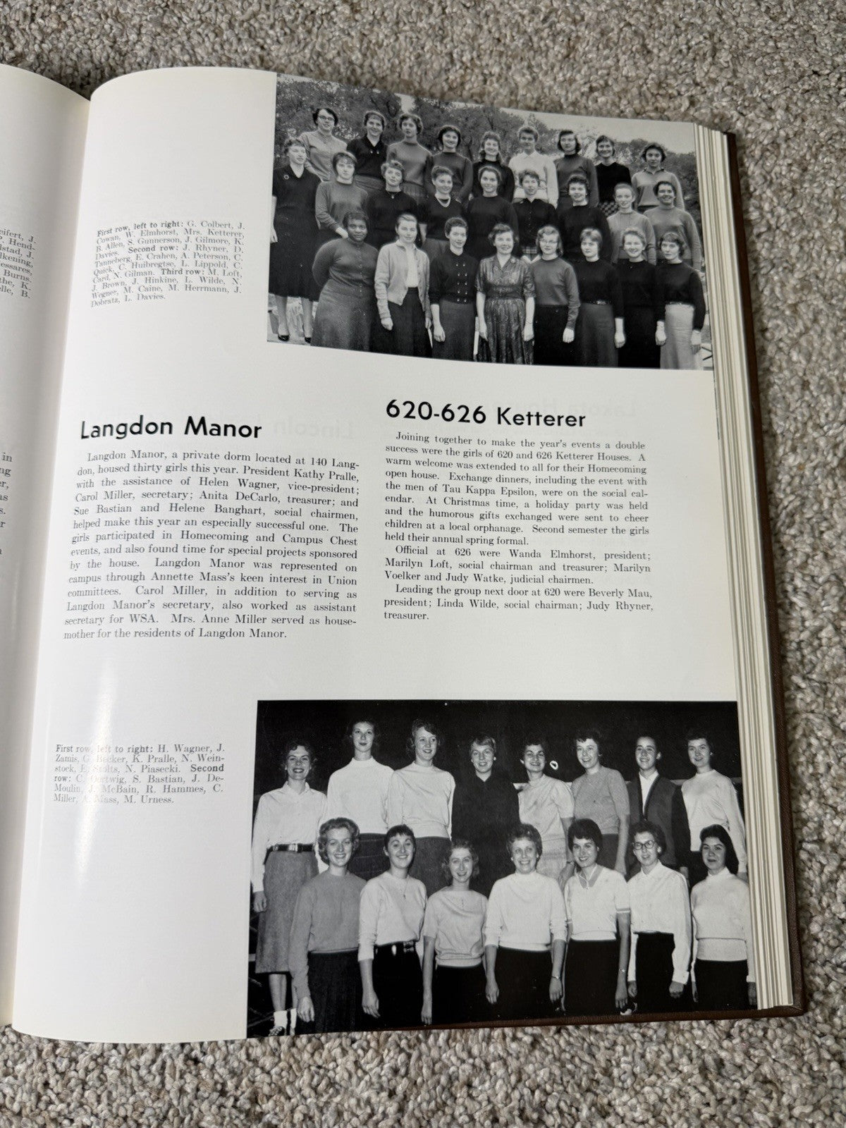 1960 University of Wisconsin Madison Yearbook Badger Book Vintage