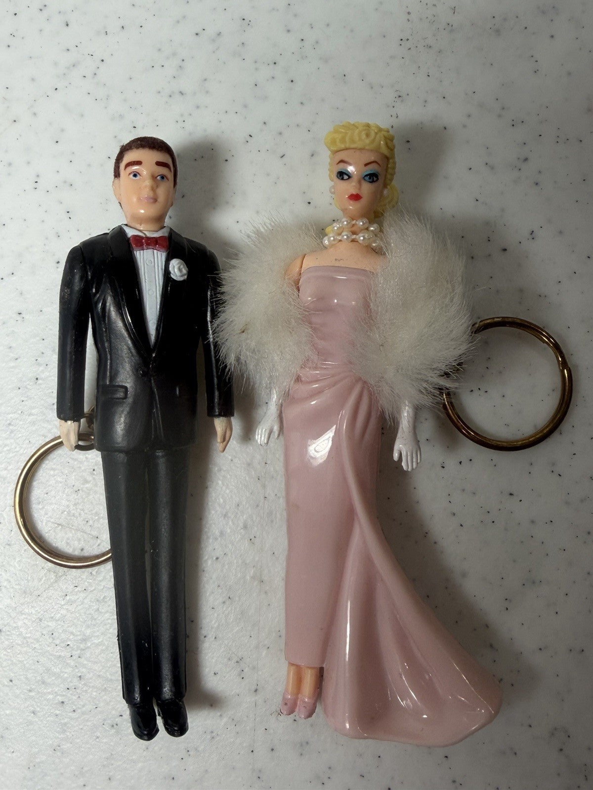 Vintage 1995 Barbie Ken Enchanted Evening Tuxedo Keychain Lot of 3