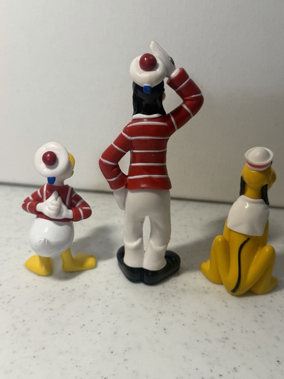 Disney Sailor Figure Lot Goofy Donald Duck Pluto Nautical PVC Toy Set of Three