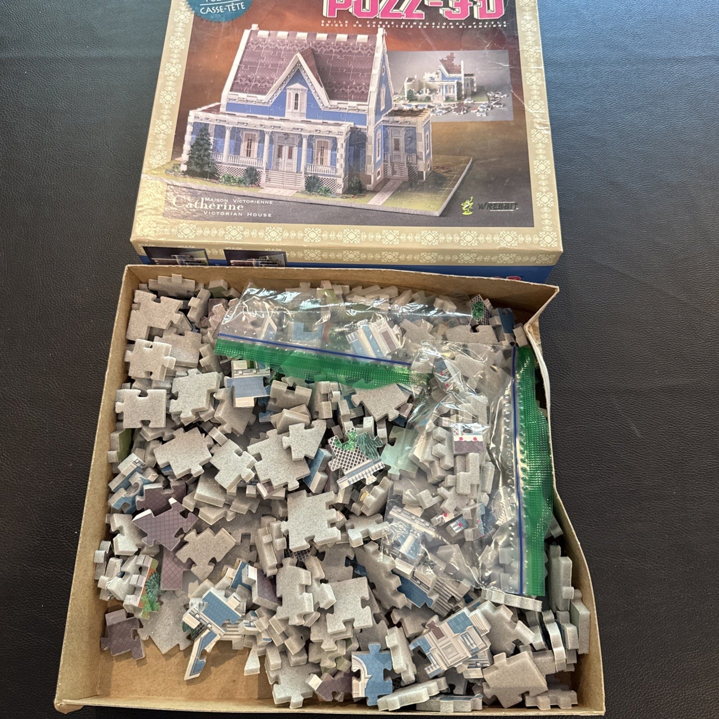 Vintage 1994 1995 Puzz 3D Maison Catherine Breton Cottage Puzzle Lot 2 Wrebbit