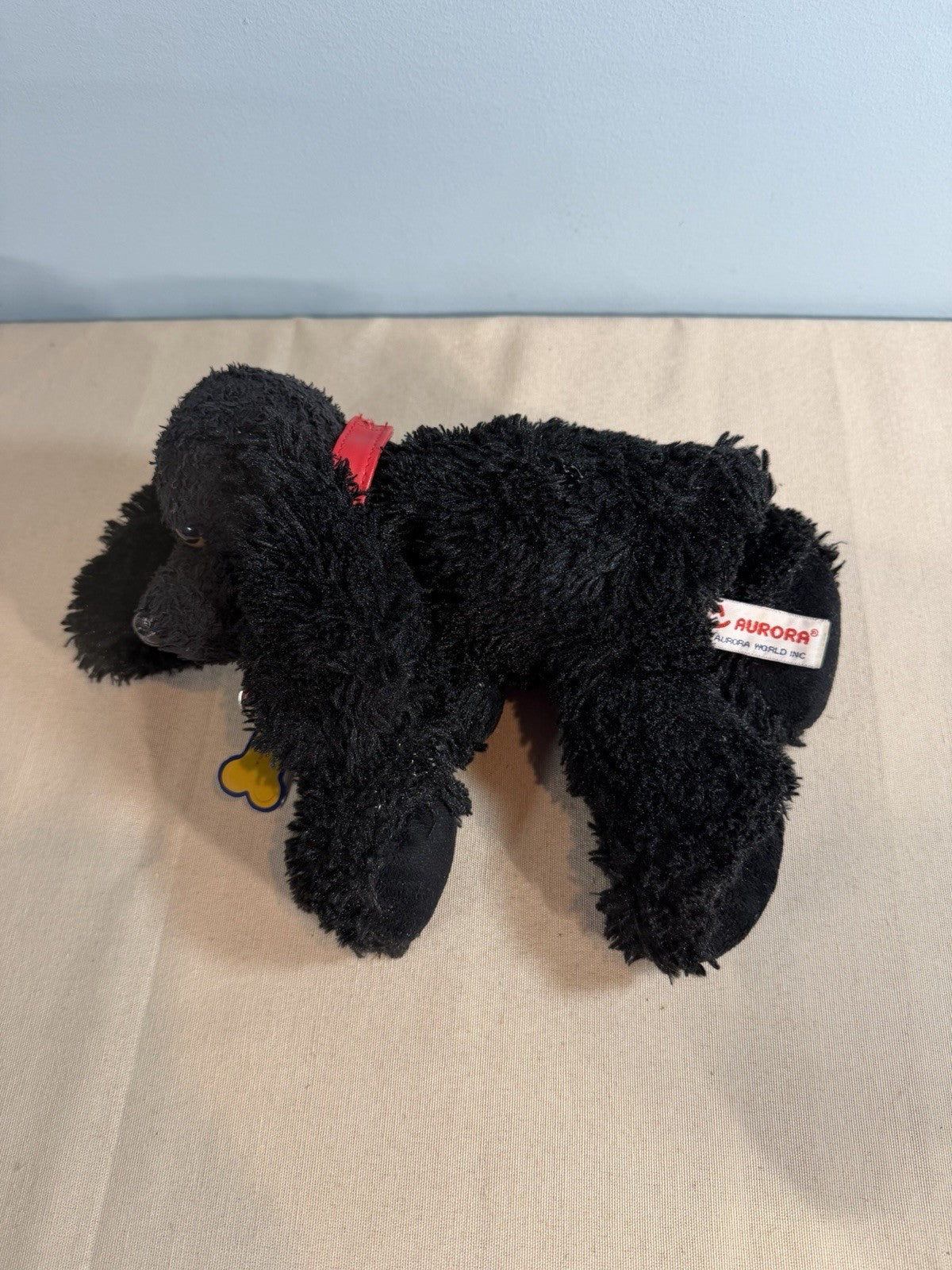 Aurora Plush Stuffed Animals Lot 3 Bull Steer Husky Dog Black Puppy Soft Toy Set