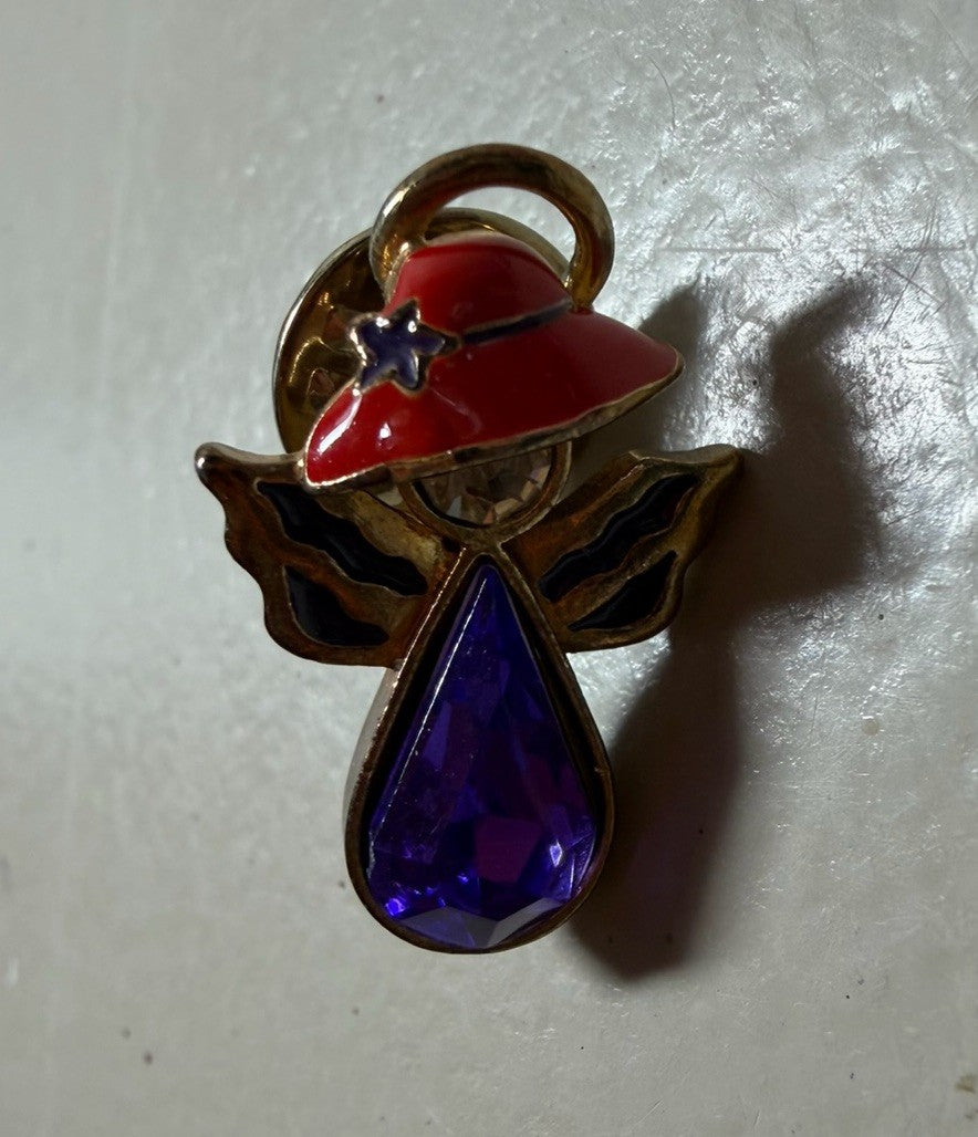 Red Hat Society Lot Teapot Pin Keychain Charms Jewelry Craft Beads Red Purple