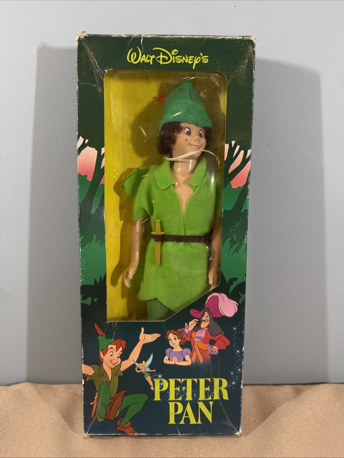 Vintage Disney Peter Pan Doll Original Box Sears Exclusive 1970s 1980s