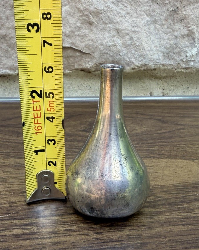 Vintage Dansk IHQ France Silver Plate Onion Bud Vase Candle Holder