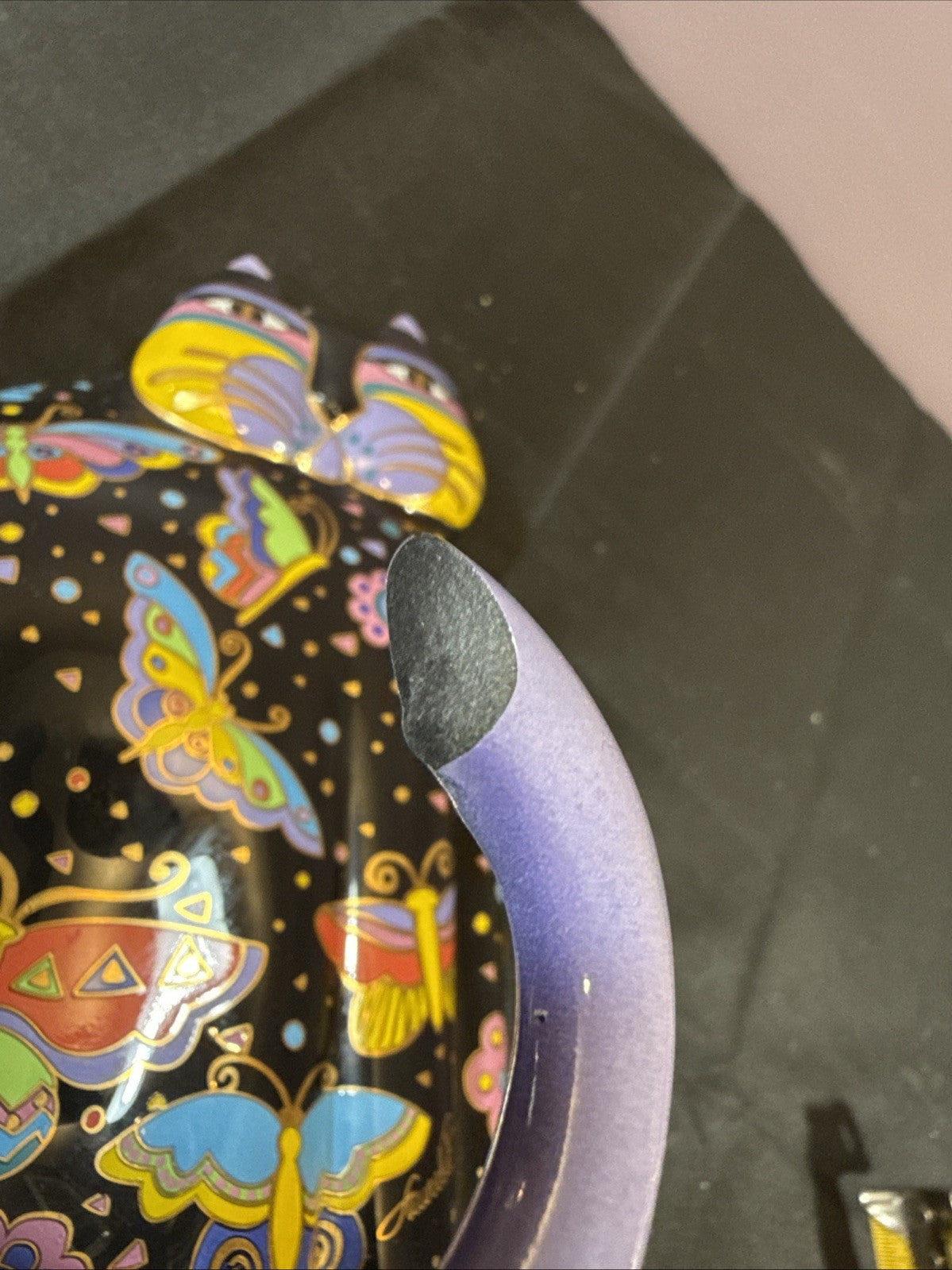 Vintage Laurel Burch Feline Plate Figurine Candle Holder Lot of 3 items
