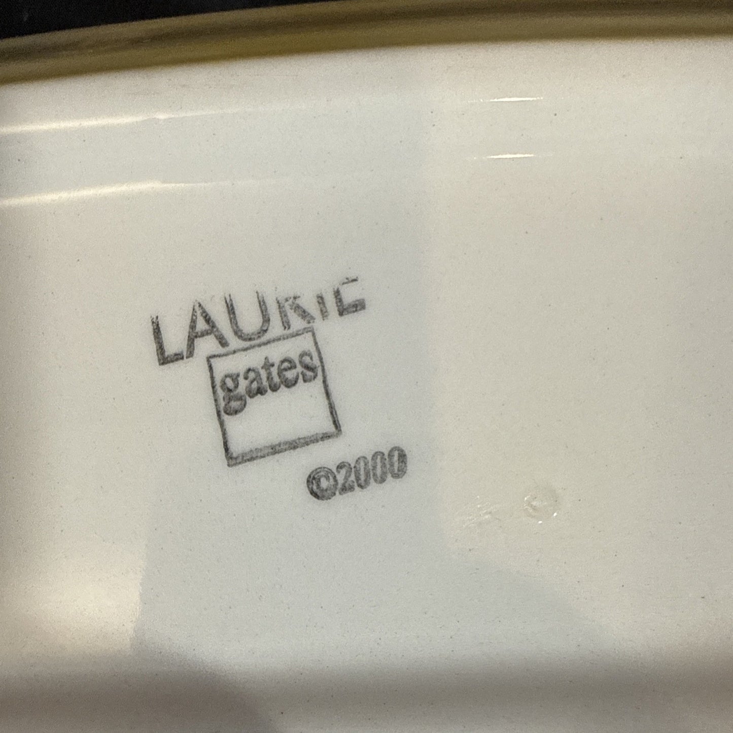Laurie Gates Oval Ceramic Large Serving Platter 23 1/2" x 8 1/2" Tulips