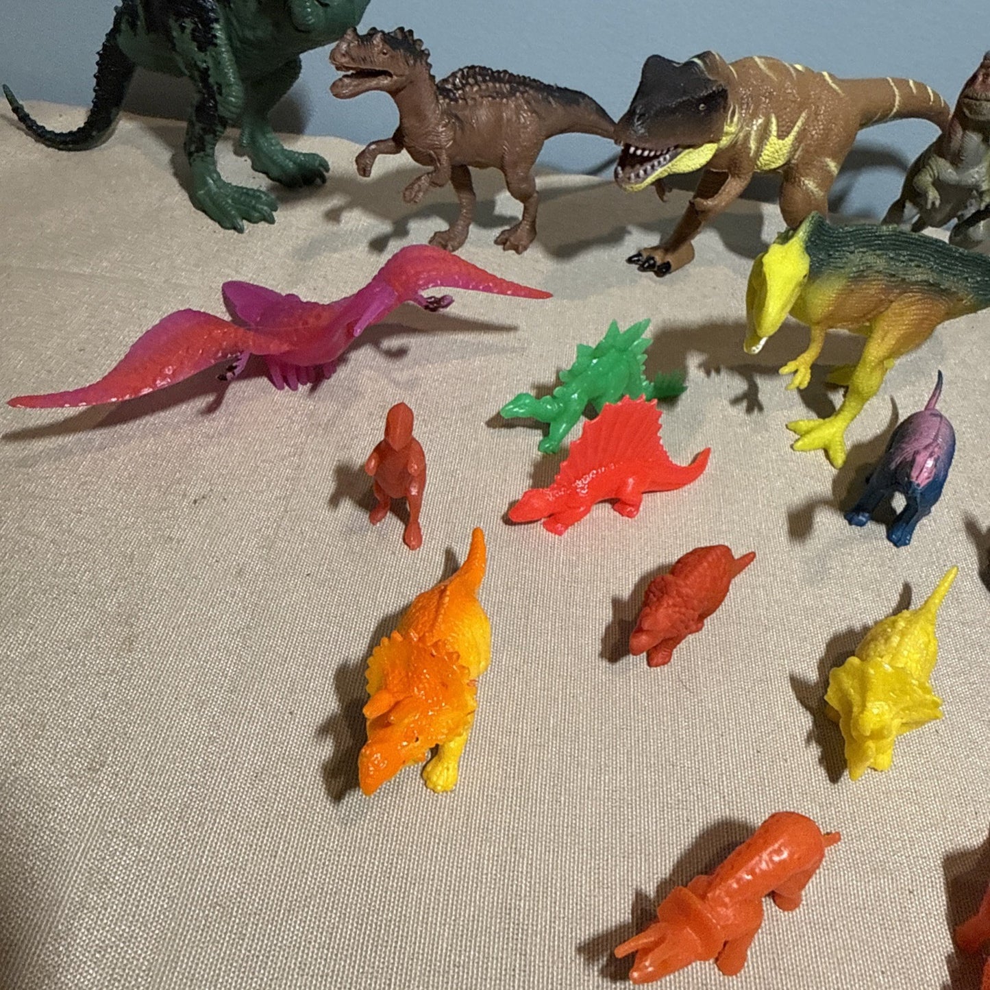 Toy Dinosaur Figure Lot 39 Vintage Modern Mixed Sizes Plastic Animals