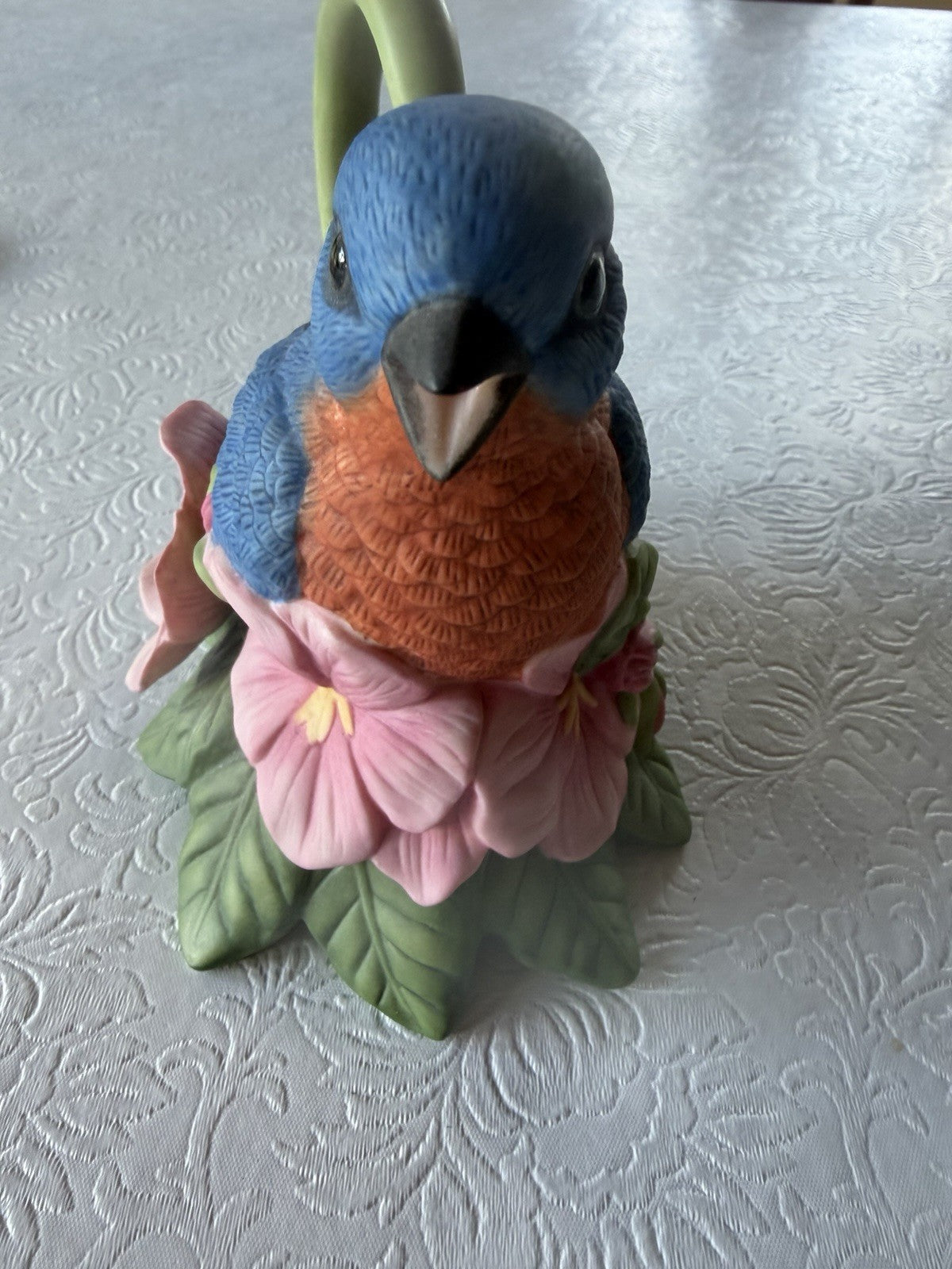 Lenox Summer Greetings Blue Bird Creamer Catherine McClung Porcelain Pitcher