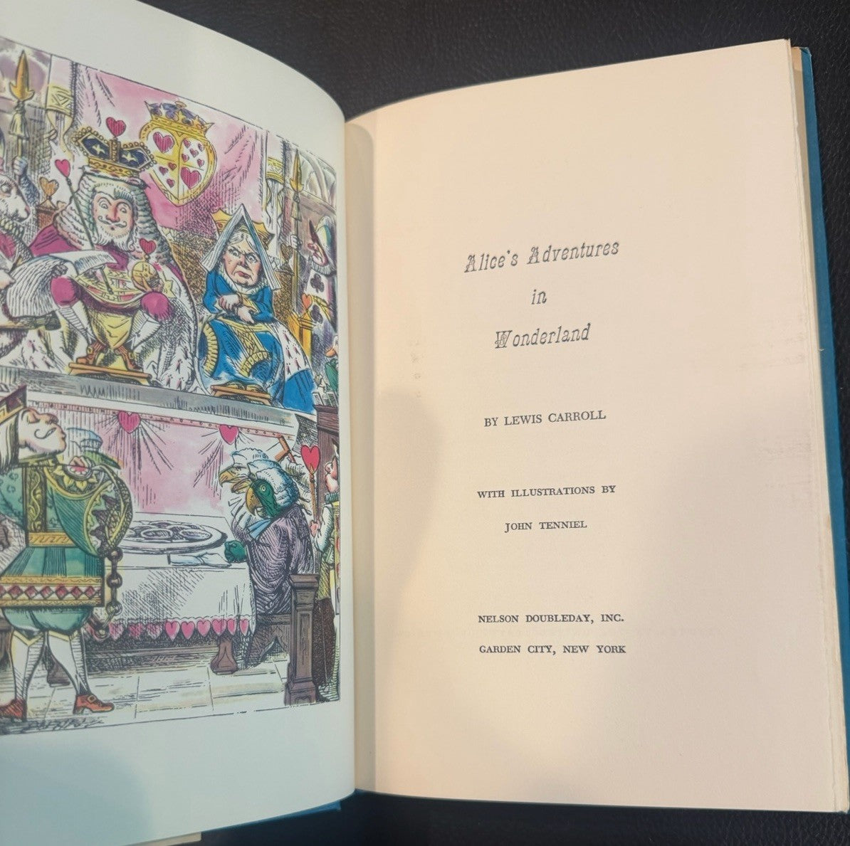 Alice Adventures in Wonderland John Tenniel Illustrated Hardcover Book Club Ed