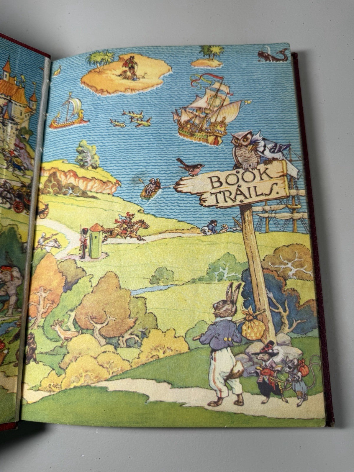 Vintage Book Trails for Baby Feet 1946 Child Development Hardcover Illustrated