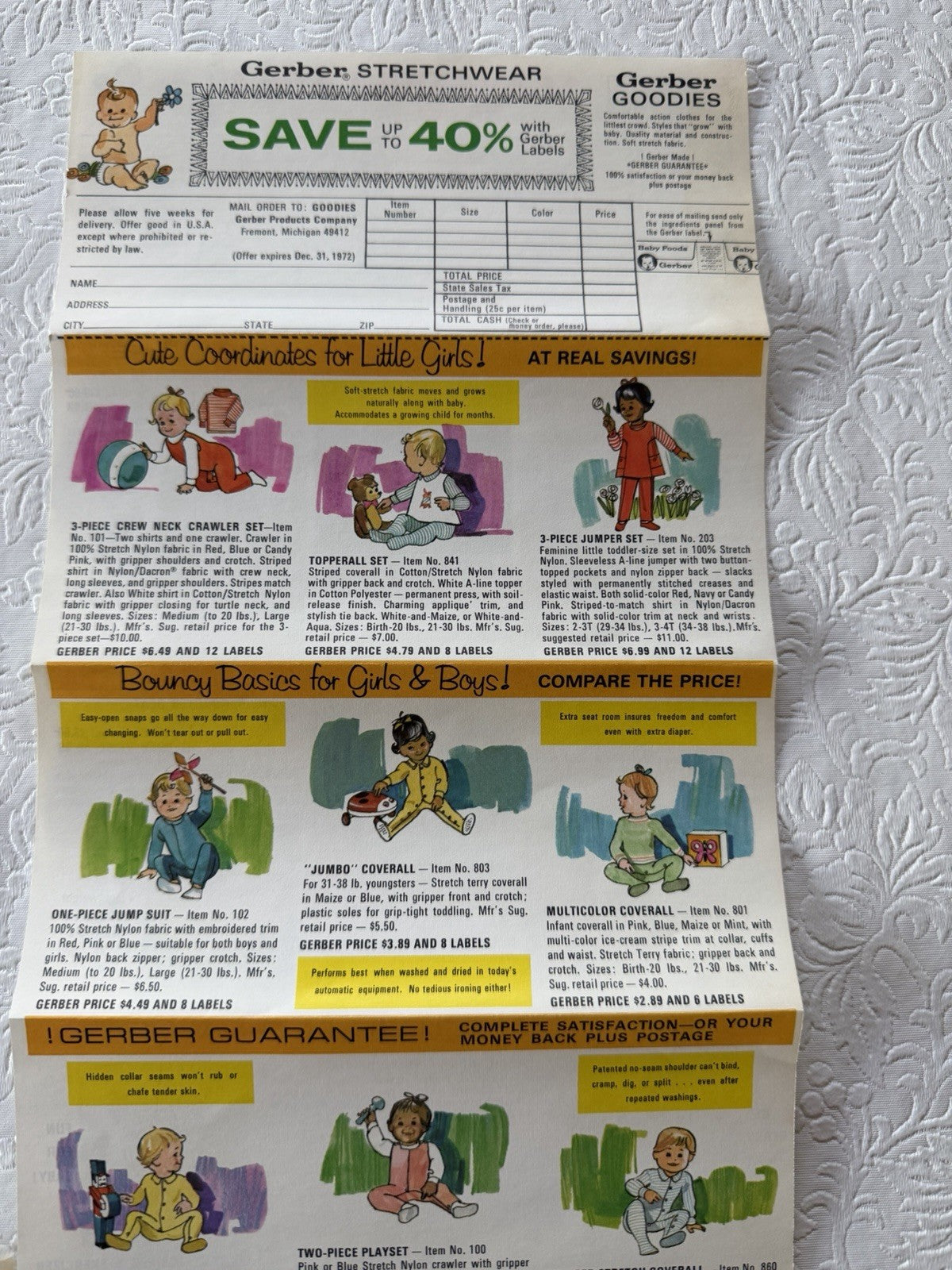 Vintage 1971 New Baby Welcome Packet Gerber Advertising Ephemera Parent Lot