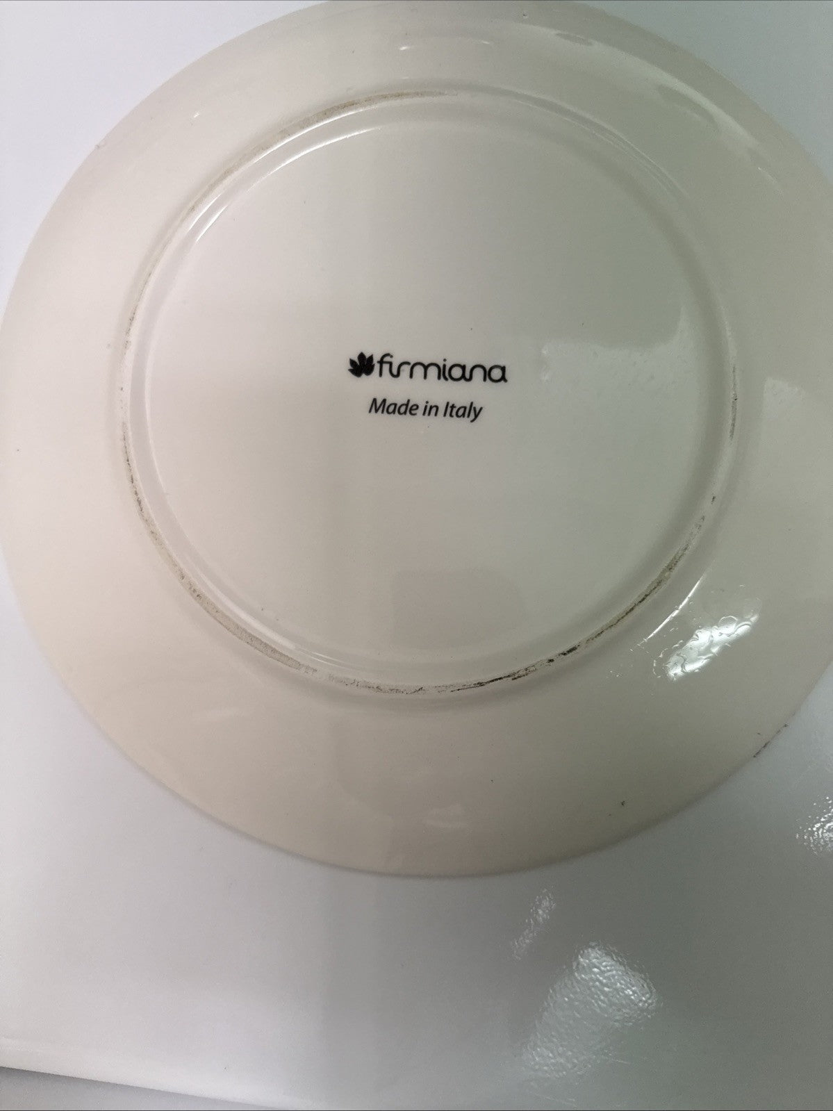 Vintage Effetti d'Arte Flea Market 11in Dinner Plate Italian Ceramic Italy