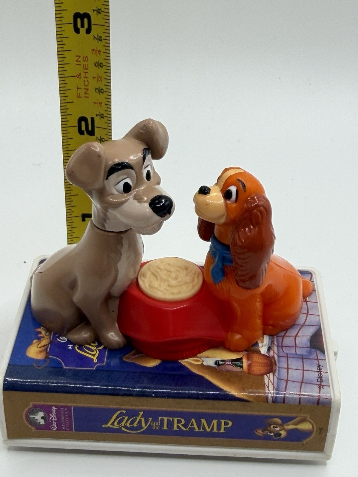 Vintage Disney Lady Tramp McDonalds Figurines Toy Collection Set 4 Figures VTG