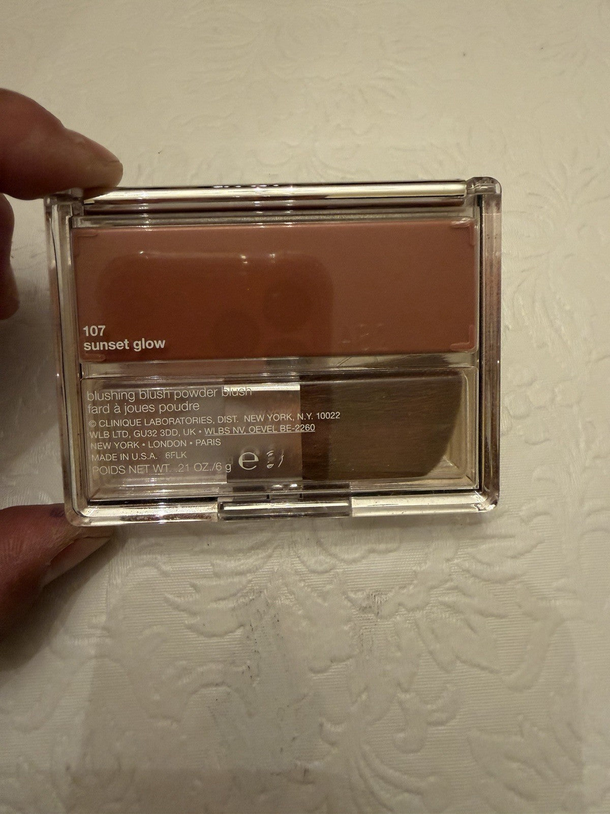 Clinique Face Powder Blushing Blush Cheek Pop Lot Sunset Glow Ginger Pop Makeup⁠