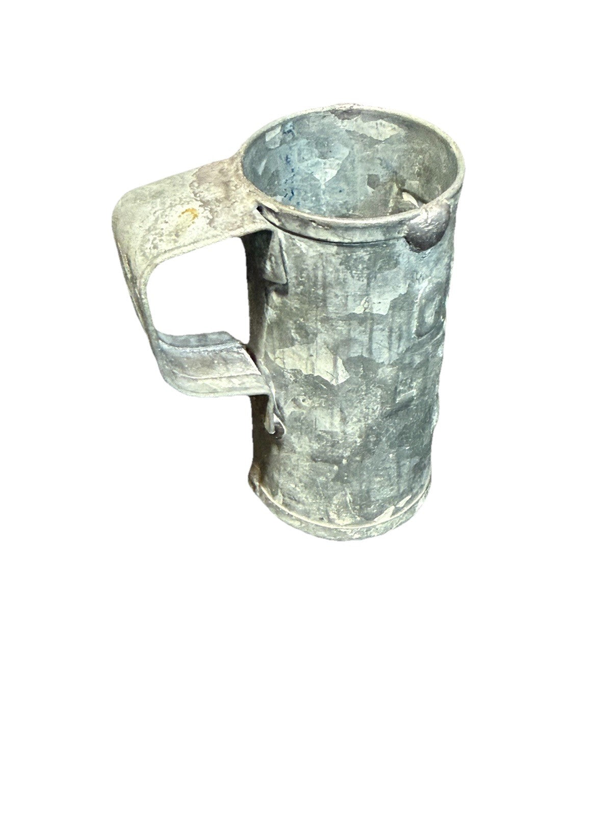 Vintage Galvanized Metal Measuring Container 0.025 LITRO LS 2"