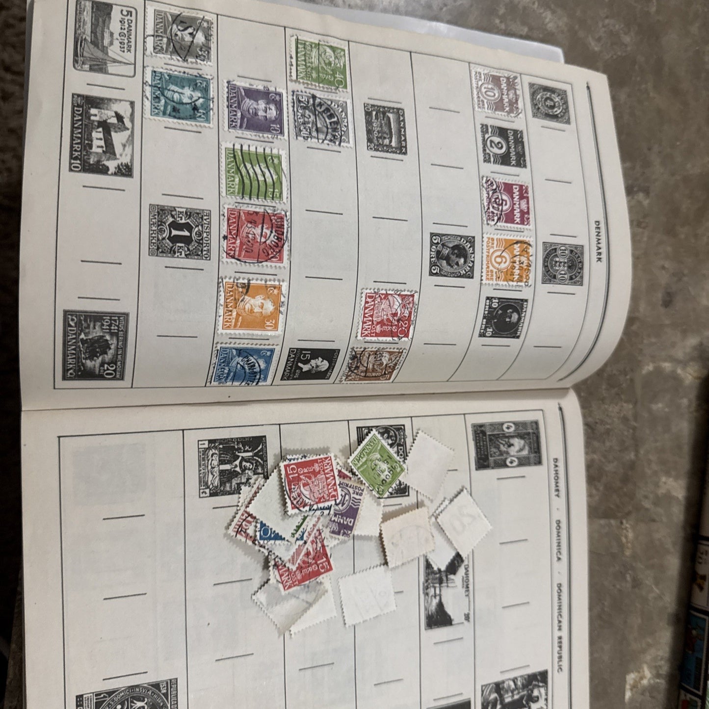Vintage 1948 The Adventurer Stamp Album Around the World with Stamps Lot