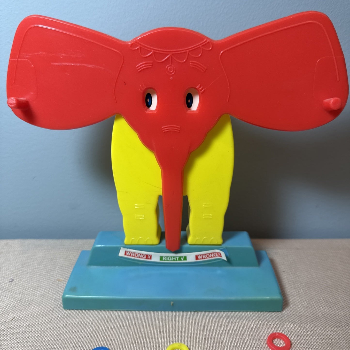 Vintage Mego Elephant Balancing Scale Learning Toy Hong Kong Complete Numbers