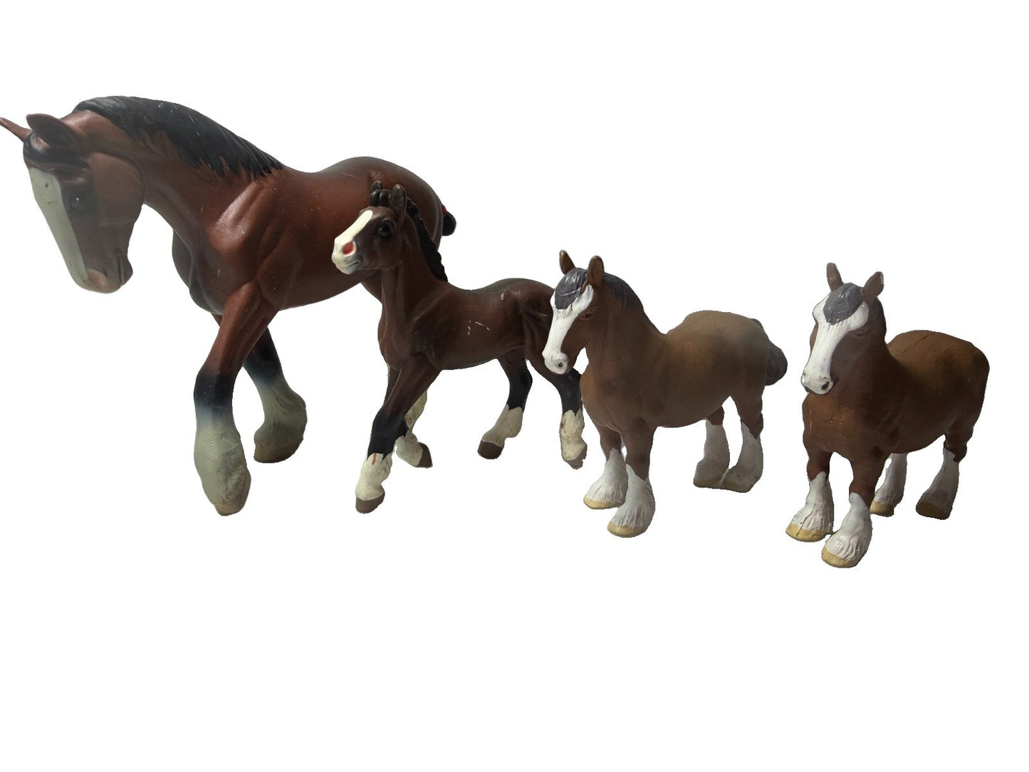 Vintage Britains Ltd 1970s Safari Ltd 2004 Clydesdale Horse Stallion Colt Lot 4