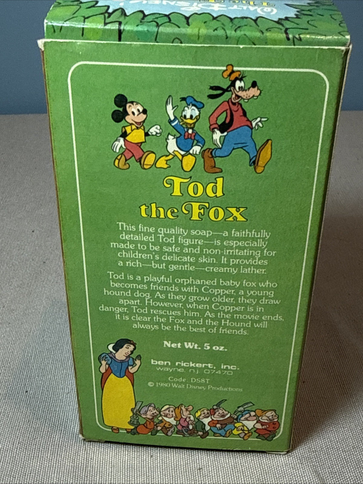 Vintage Disney Fox and the Hound Sculpted Soap Cooper Tod Set of 2 1980