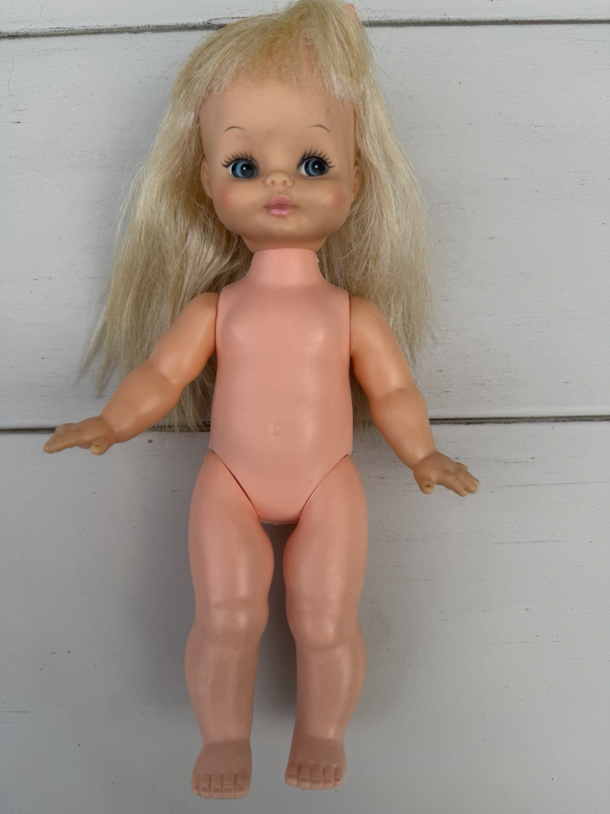 Vintage 1969 Horseman Doll  Pink Doll Steamer Trunk and Vintage Doll Clothes