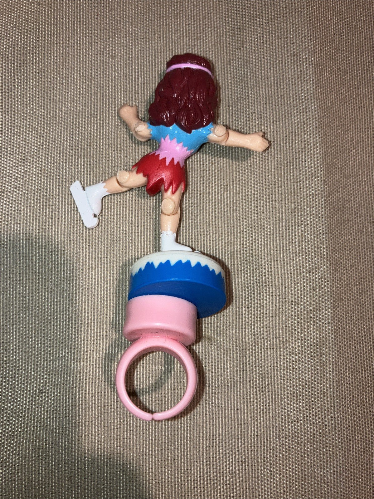Vintage Ice Maidens PVC Figure Lot Of 2 Skaters Magnets Work